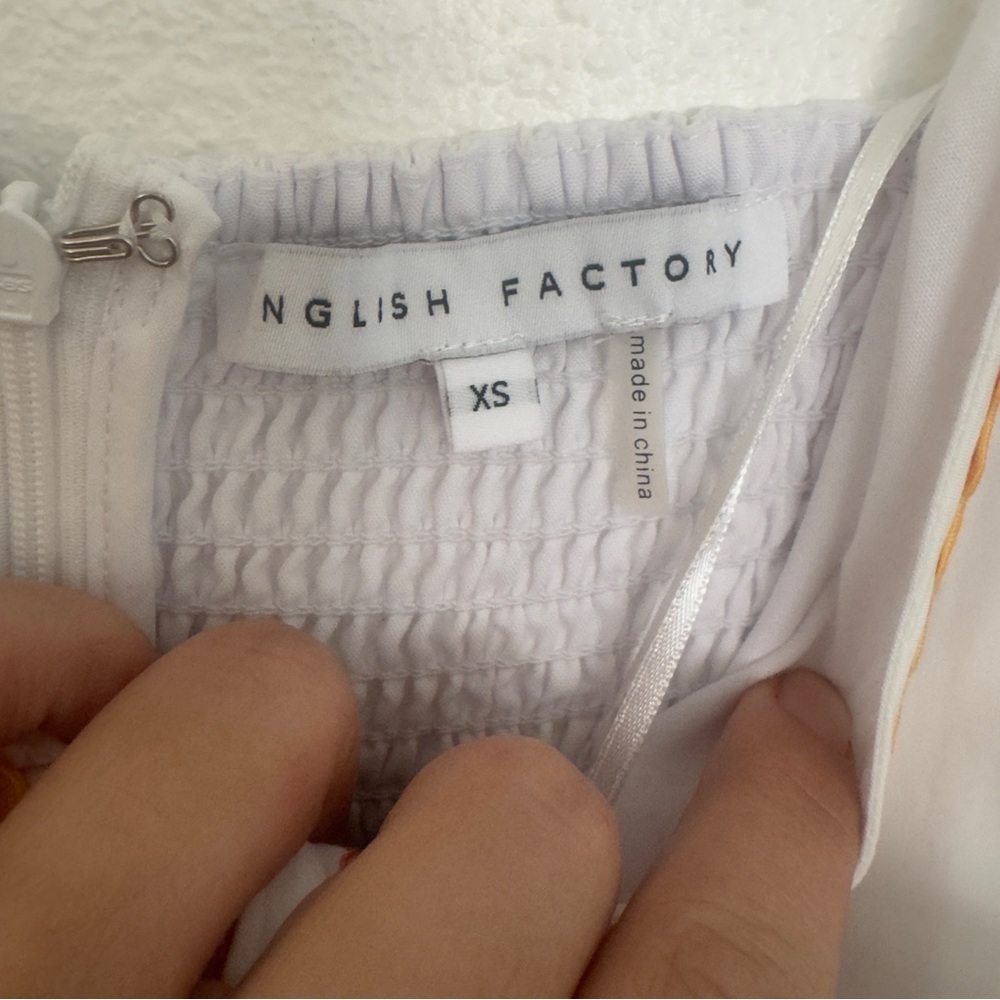 English Factory Ric Rac Tiered Mini Sundress XS Coquette Summer Shopbop - Picture 5 of 6